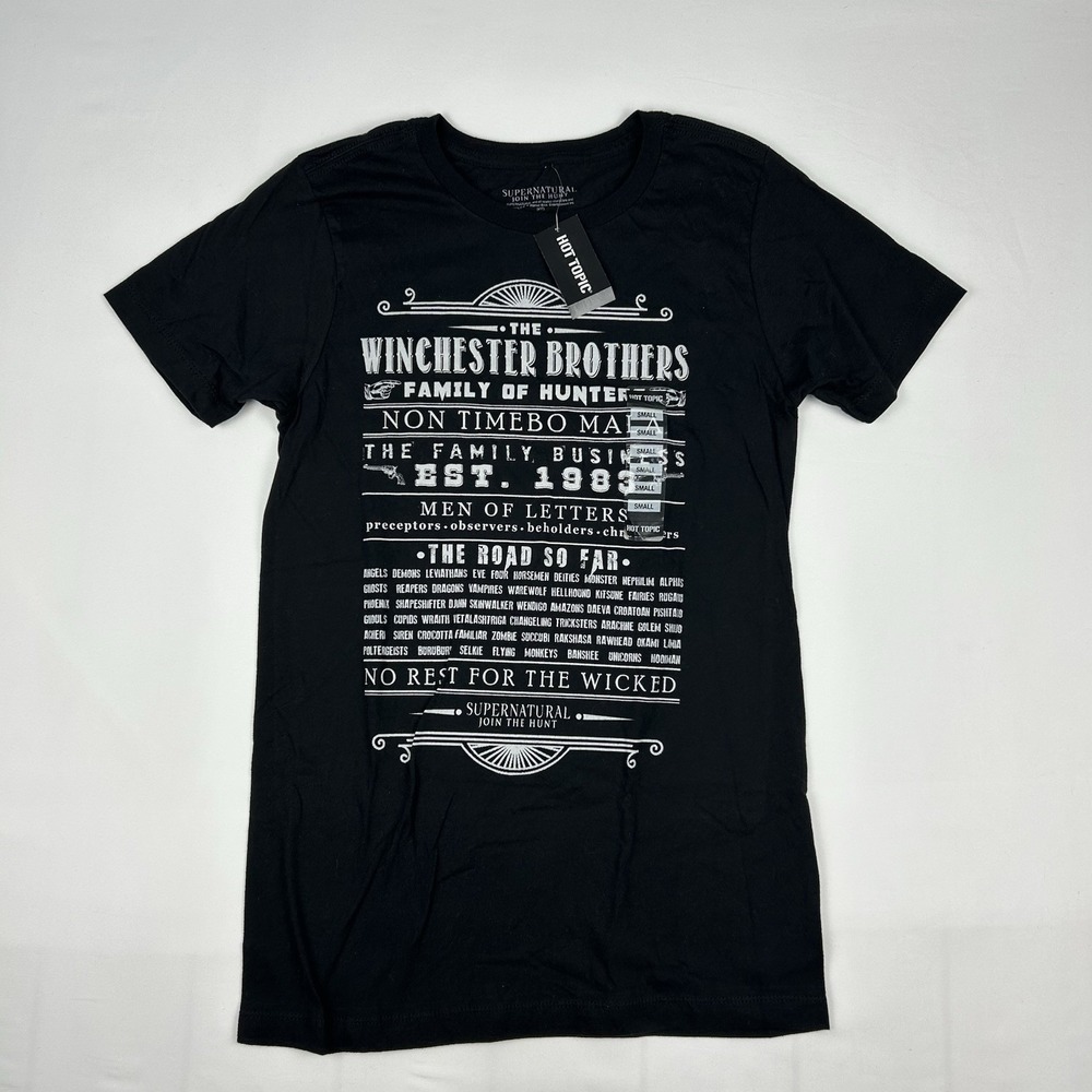 Supernatural: Winchester Brothers "Family Business" Graphic Tee NWT size S